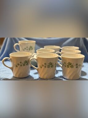 Vintage Callaway Ivy Coffee Cup & Saucers - Set of 8